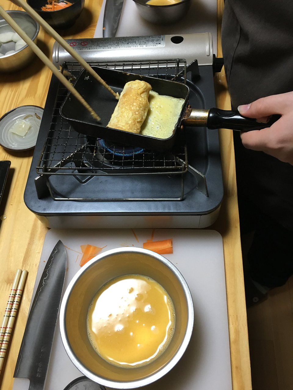 Cooking in Osaka