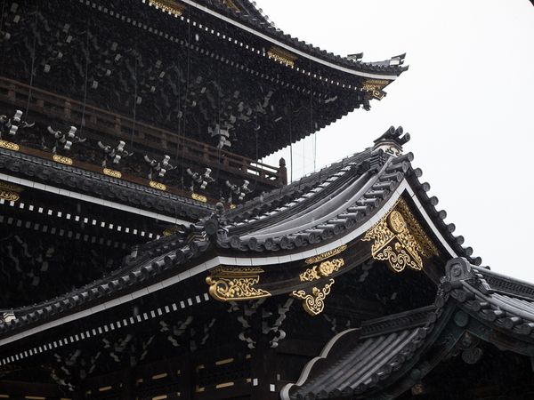 Temple in the Rain